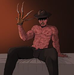 1boy freddy_krueger horror horror_(theme) male solo_male teratophilia