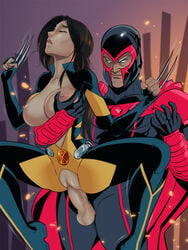 age_difference breast_grab brown_hair colored erection exposed_breasts eyes_closed grabbing grabbing_from_behind groping groping_from_behind hetero laura_kinney levitation long_hair magneto marvel marvel_comics max_eisenhardt nipples older_male open_clothes penis pussy questionable_consent rape reverse_suspended_congress sex shaved_pussy size_difference standing_sex straight superheroine tagme testicles tinkerbomb torn_clothes vaginal vaginal_sex villain white_eyes wolverine_(x-23) x-23 x-men younger_female