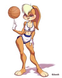 anthro athletic athletic_female busty female female_focus female_only fur furry hourglass_figure lola_bunny looney_tunes pose posing rabbit rabbit_ears rabbit_humanoid solo space_jam tagme warner_brothers wide_hips zhennith