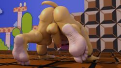 3d 5_toes feet koopaling male_only mario_(series) muscle roy_koopa soles super_mario_bros. super_mario_bros._(nes)