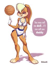 anthro athletic athletic_female busty female female_focus female_only fur furry hourglass_figure lola_bunny looney_tunes pose posing rabbit rabbit_ears rabbit_humanoid solo space_jam tagme warner_brothers wide_hips zhennith