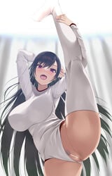 amasora_taichi anus censored leotard nopan pubic_hair pussy thighhighs