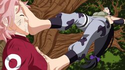 feet feet_on_face foot_domination foot_fetish katsunan kin_tsuchi naruto naruto_(classic) naruto_(series) sakura_haruno trample