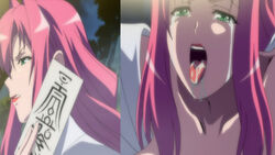 1girls ahe_gao female_only inyouchuu inyouchuu_etsu married_woman milf milky_(company) orgasm_face red_hair screencap screenshot shiratori_hatsune wife