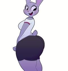 1girls animated anthro ass big_ass bottom_heavy bouncing_ass bunny_girl capdocks clothing disney female huge_ass judy_hopps large_ass no_sound shorts solo solo_female tagme thick_thighs twerking video zootopia