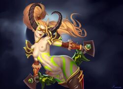 blood elf from world of warcraft by mavezar