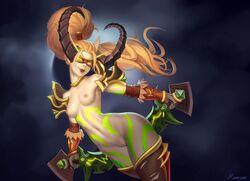 blood elf from world of warcraft by mavezar