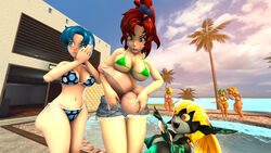 1futa 2girls 3d accidental_erection accidental_exposure alternate_breast_size ami_bandicoot ami_mizuno big_penis bishoujo_senshi_sailor_moon blonde_hair blue_eyes blue_hair blush clothing crash_(series) crossover embarrassed female futa_with_female futanari getting_erect green_eyes huge_balls huge_breasts huge_cock imp_midna isabella_bandicoot jean_shorts large_breasts light-skinned_female light-skinned_futanari makoto_kino midna nintendo penis red_eyes red_hair shocking_(artist) shorts source_filmmaker swimsuit tagme tawna_bandicoot the_legend_of_zelda thick_thighs twilight_princess veiny_balls veiny_penis