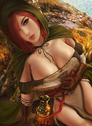 1girls big_breasts breasts cleavage dark_souls dark_souls_2 emerald_herald female female_only fromsoftware large_breasts looking_at_viewer solo thick_thighs wide_hips yupachu