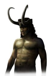 1boy asgardian disney disney_villains helmet horns human human_only light-skinned_male light_skin loki_(marvel) male male_only marvel marvel_cinematic_universe portrait shirtless tom_hiddleston villain