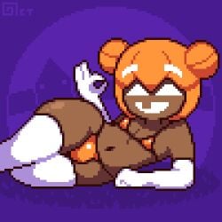 1boys animated bikini bulge femboy gif gloves handjob_gesture heart laying laying_on_side male_only micro_bikini navel octotron2000 orange_hair pixel_art pumpkin self_upload short_hair smile smiling solo solo_male space_buns spoken_heart teasing thick_thighs thighhighs thong toothy_grin white_eyes wide_hips wink