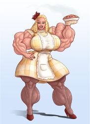 anarchium biceps breasts dress female muscles muscular muscular_arms muscular_female muscular_legs muscular_thighs pecs