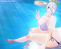 1girl 3d 3d_(artwork) 3d_model 3d_render angel_(kof) athletic_female barefoot big_ass big_boobs big_breasts big_hips blue_bikini blue_eyes breasts busty busty_female chiseled_body cleavage collarbone curvaceous curvy curvy_body curvy_female feet female female_focus female_only fighting_game fit_female hips hourglass_figure huge_breasts kiminodonuts king_of_fighters koikatsu large_boobs large_breasts large_tits looking_at_viewer peace_sign plump_breasts plump_thighs pool poolside round_breasts sitting small_waist smiling smiling_at_viewer snk solo solo_female solo_focus tagme the_king_of_fighters thick_ass thick_butt thick_hips thick_legs thick_thighs thighs video_game_character video_games voluptuous voluptuous_body voluptuous_female wet wet_clothes wet_shirt white_hair