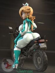 1girls 3d 3d_(artwork) ass back backboob big_ass big_breasts big_butt big_thighs blue_eyes bodysuit boots breasts bubble_ass bubble_butt butt crown curvy dat_ass dat_butt earrings female female_only gamer126i gloves hair_over_one_eye handkerchief kabalmystic_(style) light-skinned_female light_skin lips long_hair looking_back mad mario_(series) motorcycle nintendo on_motorcycle on_vehicle platinum_blonde_hair princess_rosalina princess_rosalina_(aero) racing_suit solo star_earrings thick thick_ass thick_butt thick_hips thick_thighs thighs vehicle wide_hips