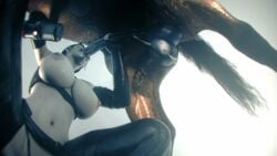 animated big_breasts blowjob elbow_gloves fingerless_elbow_gloves horse light-skinned_female light_skin navel nipple_piercing pierced_nipples ryth_(srvn) sound srvn tagme video