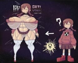 1girls ? ass big_ass big_breasts breasts brown_hair canon_vs_fanon closed_eyes madotsuki sex shrumblegumble twintails yume_nikki