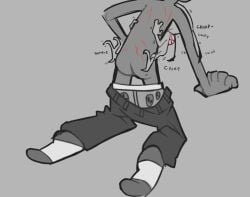 ambiguous_penetration blood chirping dib_membrane invader_zim irken pants_down pocketknxfe scratches scratching_back size_difference zim
