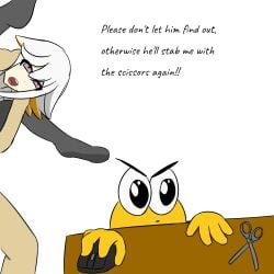 1girl1boy demenishki indie_virtual_youtuber off_screen off_screen_sex sex