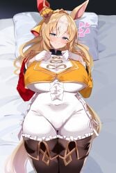 breasts female smoke_klll thick_thighs umamusume wide_hips