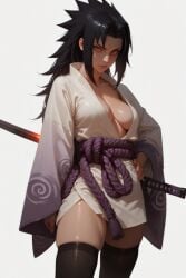 1girls ai_generated female female_only genderswap_(mtf) naruto_(series) naruto_shippuden rule_63 sasuke_uchiha solo solo_female tagme uchiha_sasuke