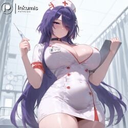 1girl 1girls 2026 2d acheron_(honkai:_star_rail) ai_assisted ai_generated big_ass big_breasts big_butt big_thighs blush blush_lines blushing boobs boobs_bigger_than_head breasts breasts_bigger_than_head clothed clothing curvaceous curvaceous_female curvaceous_figure curvy curvy_body curvy_female curvy_figure curvy_hips female female_only honkai:_star_rail horny horny_female hospital hospital_room hoyoverse huge_breasts inkumis light-skinned_female light_skin long_hair looking_down nurse nurse_clothing nurse_outfit nurse_uniform perfect_ass perfect_body perfect_boobs perfect_legs pose purple_eyes purple_hair sexy sexy_body sexy_female standing thick_thighs thighs viewed_from_below voluptuous voluptuous_female