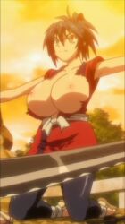 2d 2d_animation areolae boobies_out boobs_out breasts breasts_out bust busty busty_female busty_girl female female_only hentai hentai_series huge_boobies huge_boobs huge_breasts manyuu_chifusa manyuu_hikenchou tagme tits_out video