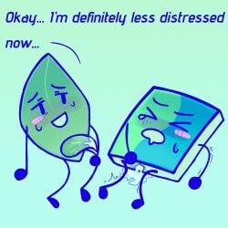 2girls battle_for_dream_island bfdi bfdia book_(bfdi) cum cum_in_pussy cum_inside futa_on_female futanari leafy_(bfdi) looking_at_viewer object_show object_shows osc penetration penis pov pussy spread_legs vaginal_penetration vaginal_sex