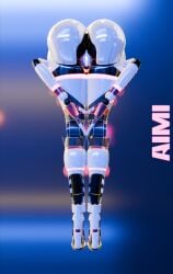 a.i.m.i_(aimizer0) aimizer0 ass_focus fat_ass glowing_genitalia glowing_pussy heart_butt pussy robot robot_girl thick_thighs thighs
