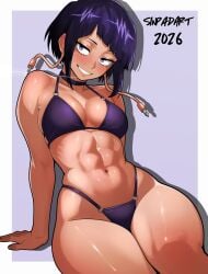 1girls abs bikini kyoka_jiro my_hero_academia navel sinpadart thighs wide_hips