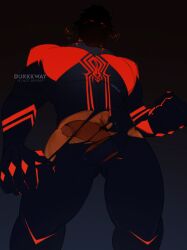 bara big_balls big_penis boner cock dark_background dark_skin dark_skinned_male durkkway erection from_bottom_to_top hidden_face latino male male_only marvel marvel_comics masculine_male mature_male mexican mexican_irish miguel_o'hara muscular muscular_male penis presenting_penis ripped_clothing solo solo_focus solo_male sony_pictures_animation spider-man:_across_the_spider-verse spider-man_(series) spider-man_2099 tan_skin tan_skinned_male thick_penis thick_thighs