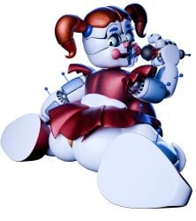 1girls 2026 3d 3d_render accurate_art_style accurate_body_type accurate_model accurate_proportions animatronic animatronic_female animatronic_girl ass baby_(fnafsl) background big_breasts big_butt breasts butt circus_baby circus_baby_(fnaf) circus_baby_(original) clown clown_girl duranomates eyes female female_only five_nights_at_freddy's five_nights_at_freddy's:_sister_location fnaf frog_pose green_eyes hair jordevoir looking_at_viewer microphone orange_hair red_clothing red_skirt robot robot_girl robot_humanoid scottgames sister_location solo solo_female thick_thighs thong white_background white_body white_skin
