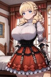 ai_generated blonde_hair blue_eyes female huge_breasts scarlett_(unicorn_overlord) unicorn_overlord