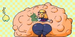 1girls ambiguous_gender ass ass_focus belly belly_bigger_than_ass belly_bigger_than_body belly_bigger_than_head belly_bigger_than_torso belly_bulge belly_grab burp burp_cloud burp_fetish burping echoes_of_wisdom fat_ass female holding_belly holding_own_belly looking_at_another looking_at_each_other looking_back pixel_(artwork) pixel_art princess_zelda sue-n-pixels the_legend_of_zelda tri_(zelda) vore vore_belly vore_bulge zelda_(echoes_of_wisdom)
