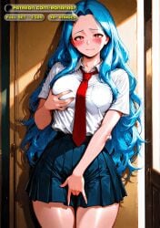 ai-created ai_art ai_assisted ai_generated ass ass_bigger_than_head blue_hair boku_no_hero_academia cleavage clitoris curvy curvy_body curvy_female curvy_females curvy_hips curvy_thighs deep_cleavage eri_(my_hero_academia) female female_only hanging_breasts hourglass_figure huge_breasts large_breasts massive_ass medium_boobs medium_breasts medium_tits my_hero_academia petite petite_body petite_female school_uniform schoolgirl schoolgirl_uniform teenage_girl teenager thick_thighs uncensored undressing