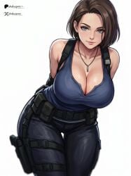 dewspire jill_valentine large_breasts resident_evil