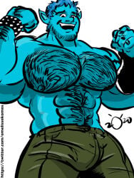 2020 artist_request bara barley_lightfoot bulge dated disney elf gay male male_only muscular onward_(2020) pixar tagme