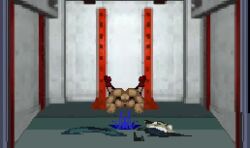 chained_wrists clothed_female_nude_male cum cum_in_pussy doggy_style from_behind fucked_from_behind longer_than_one_minute male_penetrating_female mating_press pixel_animation shin_megami_tensei tagme theevilfallenone torn_clothing video yuka_(megami_tensei)