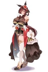 breasts female gentildonna_(umamusume) smoke_klll umamusume