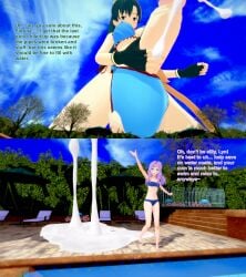 1futa 1girls 3d bikini cum english_text female fire_emblem fire_emblem:_the_blazing_blade florina_(fire_emblem) futa_giantess futanari giantess giantess_futa green_hair huge_cock intersex koikatsu looming lyn_(fire_emblem) lyndis_(fire_emblem) nintendo penis swimsuit text xavierhuge