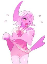 1boy absol balls dyrdeer embarrassed femboy male nude penis pokemon tagme