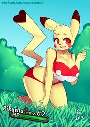 1girls 69_(number) ass big_ass big_breasts big_butt blonde_hair bra breast_focus breasts breasts_bigger_than_head butt colored_pupils cosplay_pikachu female female_only furry furry_only game_freak gameplay_mechanics grass hips huge_ass huge_breasts huge_butt large_ass large_breasts large_butt miiyauwu nintendo orange_eyes panties pikachu pokémon_(species) pokemon pokemon_battle red_bra red_panties rizkitsuneki rosy_cheeks solo solo_female text thick thick_ass thick_thighs thighs watermark white_bra wide_hips yellow_body yellow_fur