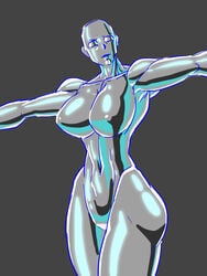 2d allesey breasts color dural female female_only metal metal_transformation muscular_female oppai sega simple_background six_pack virtua_fighter