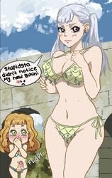 1futa 1girls ass big_breasts bikini black_clover cheating cucked_by_futa cuckold dialogue female futa futa_on_female futanari henryhorny0 light-skinned_female light-skinned_futanari mimosa_vermillion netorare noelle_silva ntr penis