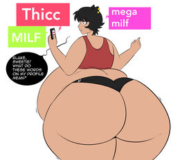 1girls ass big_ass big_belly cat_ears chubby cookies-cat fat fat_ass giant_ass huge_ass huge_belly huge_thighs hyper hyper_ass kali_belladonna massive_ass milf obese overweight round_ass rwby tank_top thick_ass thick_thighs wide_hips