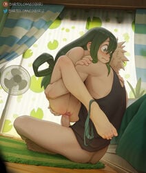 1boy 1girls 2020s 2021 2d absurd_res artist_name ass ass_grab barefoot bartolomeobari bedroom blush blushing bottomless bottomless_male butt carrying_partner circumcised circumcision_scar erection feet female female_on_top female_penetrated green_eyes green_hair green_panties high_resolution just_the_tip katsuki_bakugou light-skinned_female light_skin long_hair male male/female male_penetrating male_penetrating_female my_hero_academia naked nsfw nude nude_female pale-skinned_female pale_skin panties panties_around_leg panties_down pantsu panty_pull patreon_username penetration penis penis_in_pussy pussy sex shounen_jump sitting spread_legs straight tank_top tsuyu_asui twitter_username uncensored vagina vaginal vaginal_penetration vaginal_sex watermark wide_eyed