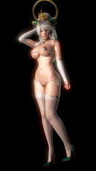 3d_(artwork) big_ass big_breasts blonde_hair nu_wa warriors_orochi