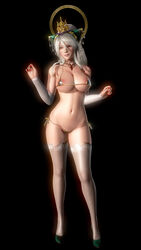 3d_(artwork) big_ass big_breasts blonde_hair nu_wa warriors_orochi