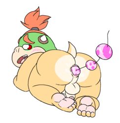 1boy alpha_channel anal anal_beads anal_sex anthro anus ass backsack balls big_butt blush border bowser_jr. chubby_male cub drawpile gay genitals horn humanoid_genitalia humanoid_penis koopa male male_only mario_(series) nintendo nood1e pawpads paws penetration penis plantigrade scalie sex_toy slightly_chubby small_tail solo solo_male transparent_background transparent_border video_games young