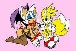 2_tails all_fours anthro bat bondage bound bra chains clothing collar domination femsub fox leash legwear male male/female maledom multi_tail nanojam panties petplay piercing rouge_the_bat size_difference small_dom_big_sub smaller_male sonic_(series) sonic_the_hedgehog_(series) tails tongue tongue_out wings