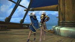 3d 3d_(artwork) blizzard_entertainment heels high_heels jaina_proudmoore katherine_proudmoore kul_tiras legs legwear milf mother_and_daughter nylons outfit pantyhose pose posing sea shiny shiny_legwear ship teejay22 world_of_warcraft